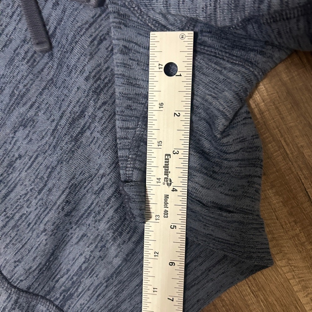 Athleta Shorts Women S Blue Space Dye Athletic Athleisure Drawstring Pockets - Picture 9 of 9